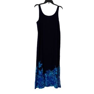 Classics by Jantzen Floral Print Maxi Dress Size L